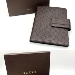 Gucci Brown Monogrammed Electronic Case
